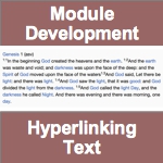 Module Development - Hyperlinking Text